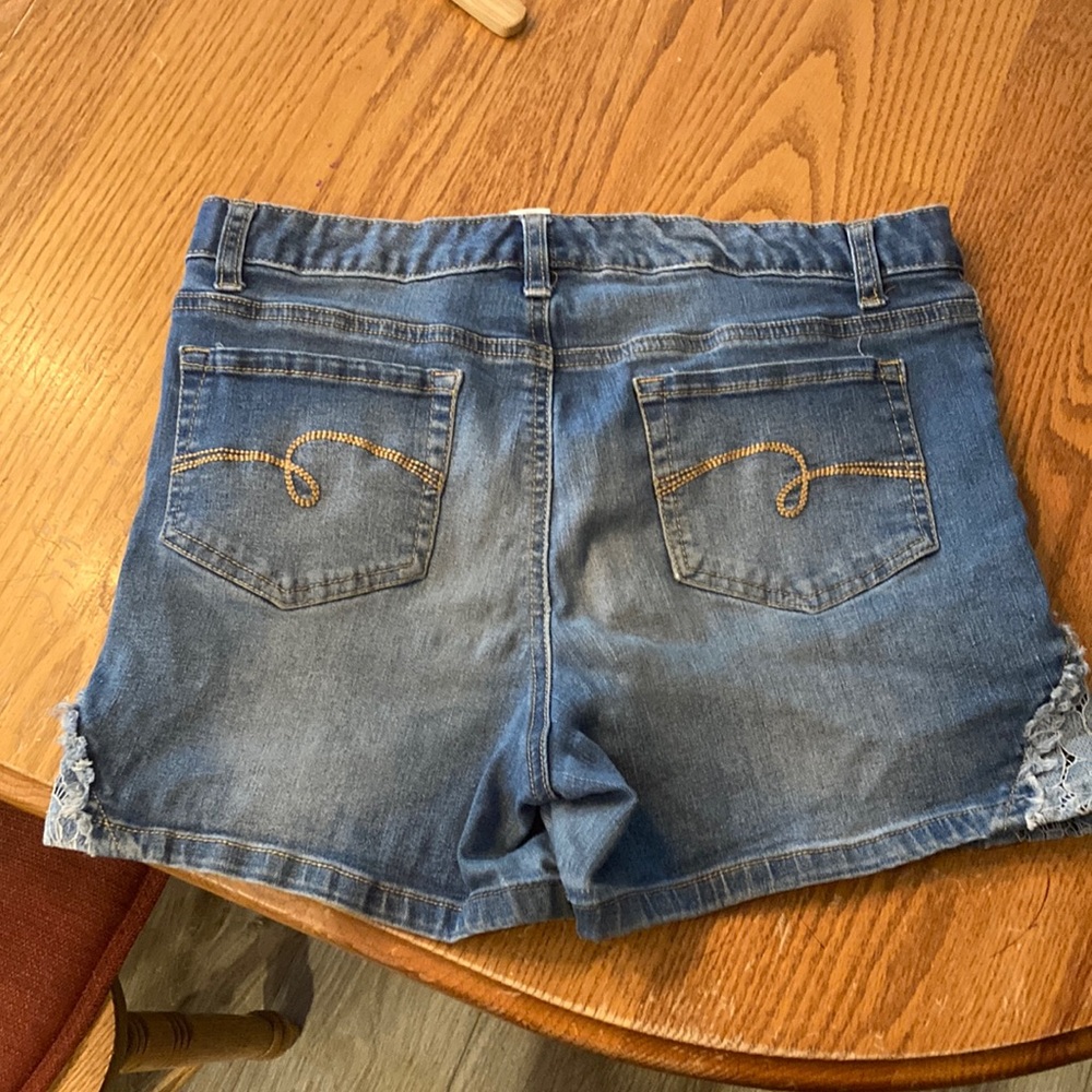 *Awesome size* Justice size 18 + denim shorts